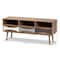 Baxton Studio Leane ModernNatural Brown Finished and Multi-Colored Wood 3-Drawer TV Stand 196-12081-ZORO - alternate 6